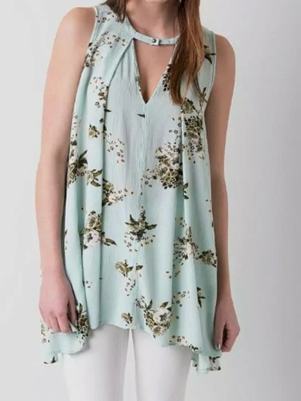 Free People Snap Out Of It Tree Swing Mini Dress/Tunic, size M